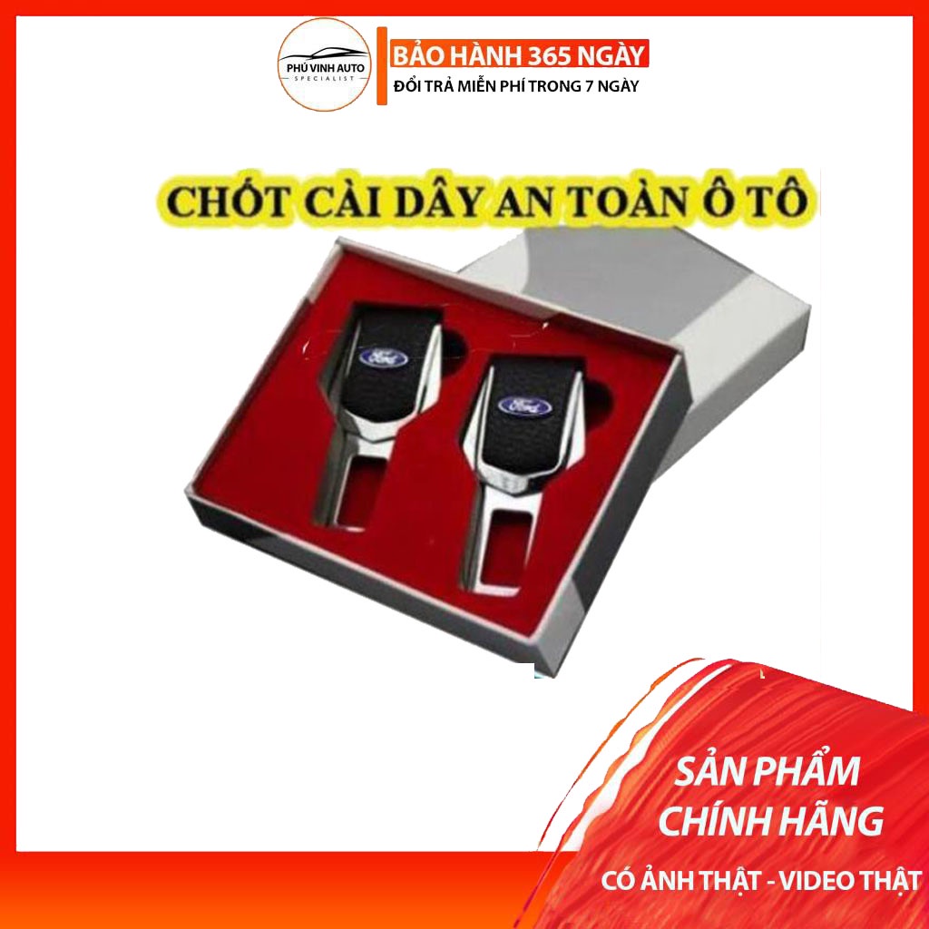 Chốt cài dây an toàn loại Cao cấp có full Logo Hãng xe