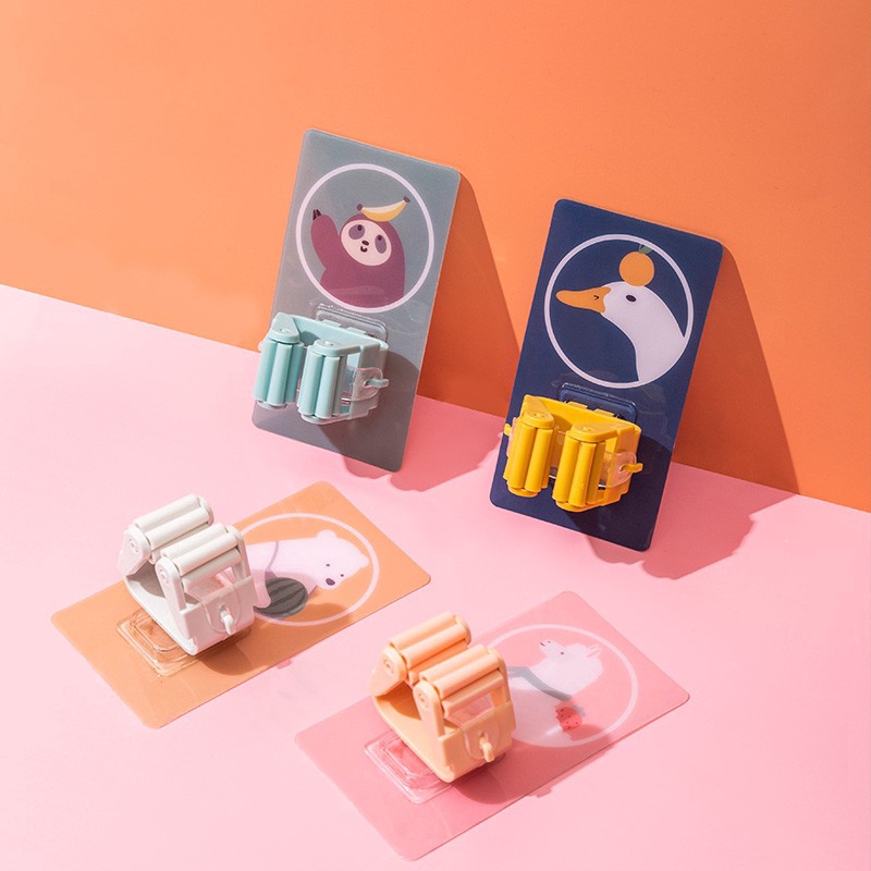 Móc treo cây lau nhà dán tường tiện dụng chất lượng cao