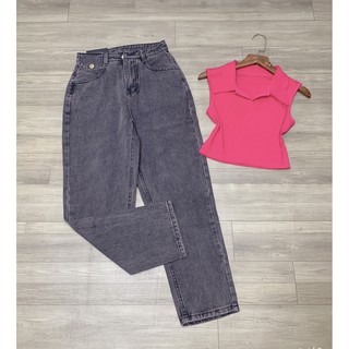 Áo croptop sát nách cổ bẻ xinh
