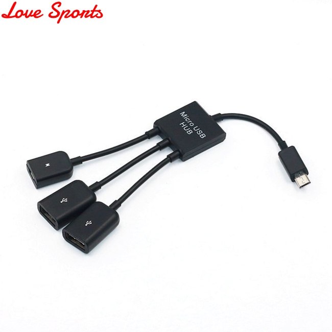 Cáp Chuyển Đổi 3 Trong 1 Cổng Micro USB OTG Cho Chuột Chơi Game