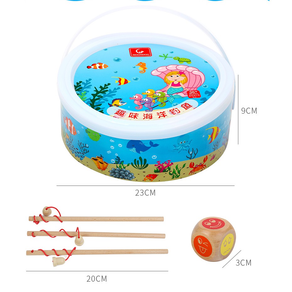 [Mã LIFETOYS1 giảm 30K đơn 99K] Đồ chơi câu cá bằng gỗ cho bé, giáo dục sớm , phù hợp trẻ em 1 - 3 tuổi