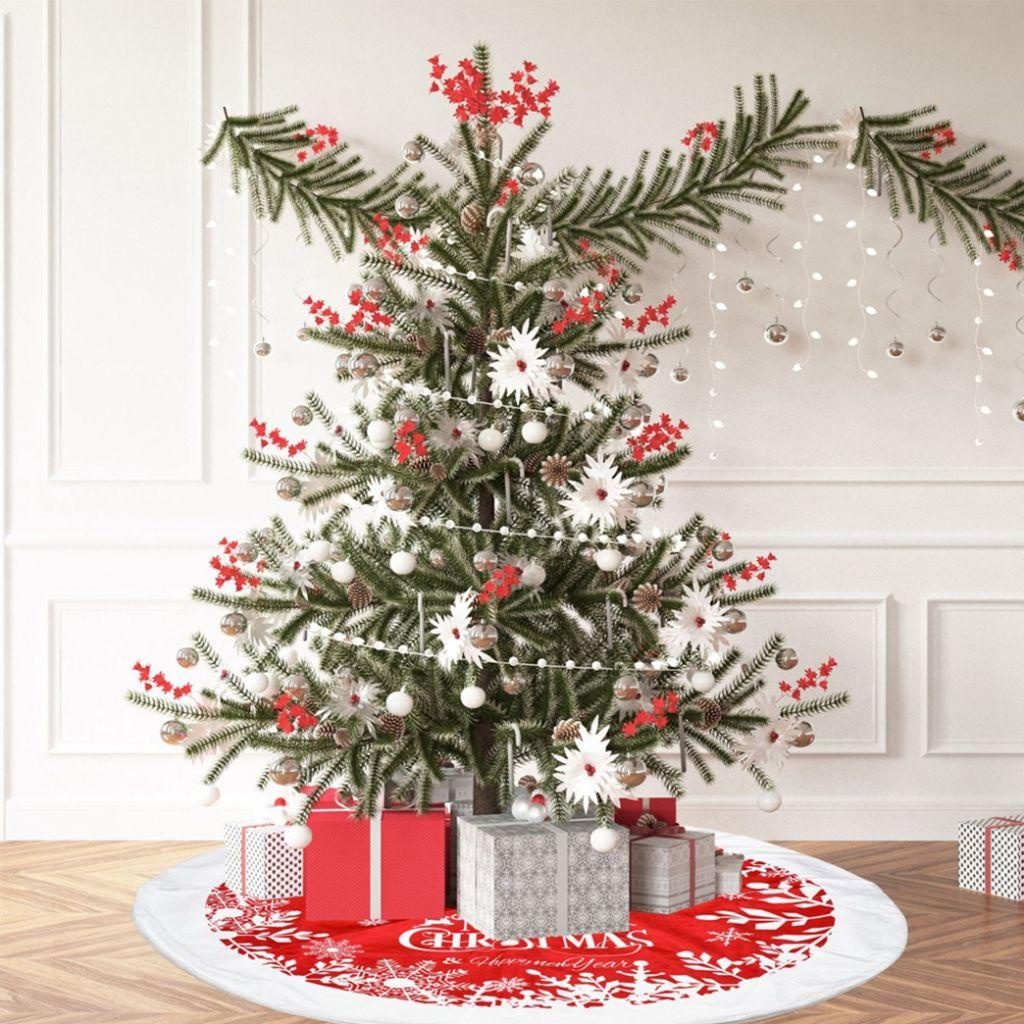 YIYU Thảm Lót Trang Trí Cây Thông Giáng Sinh Siêu Mềm Gấp Gọn Sáng Tạo
