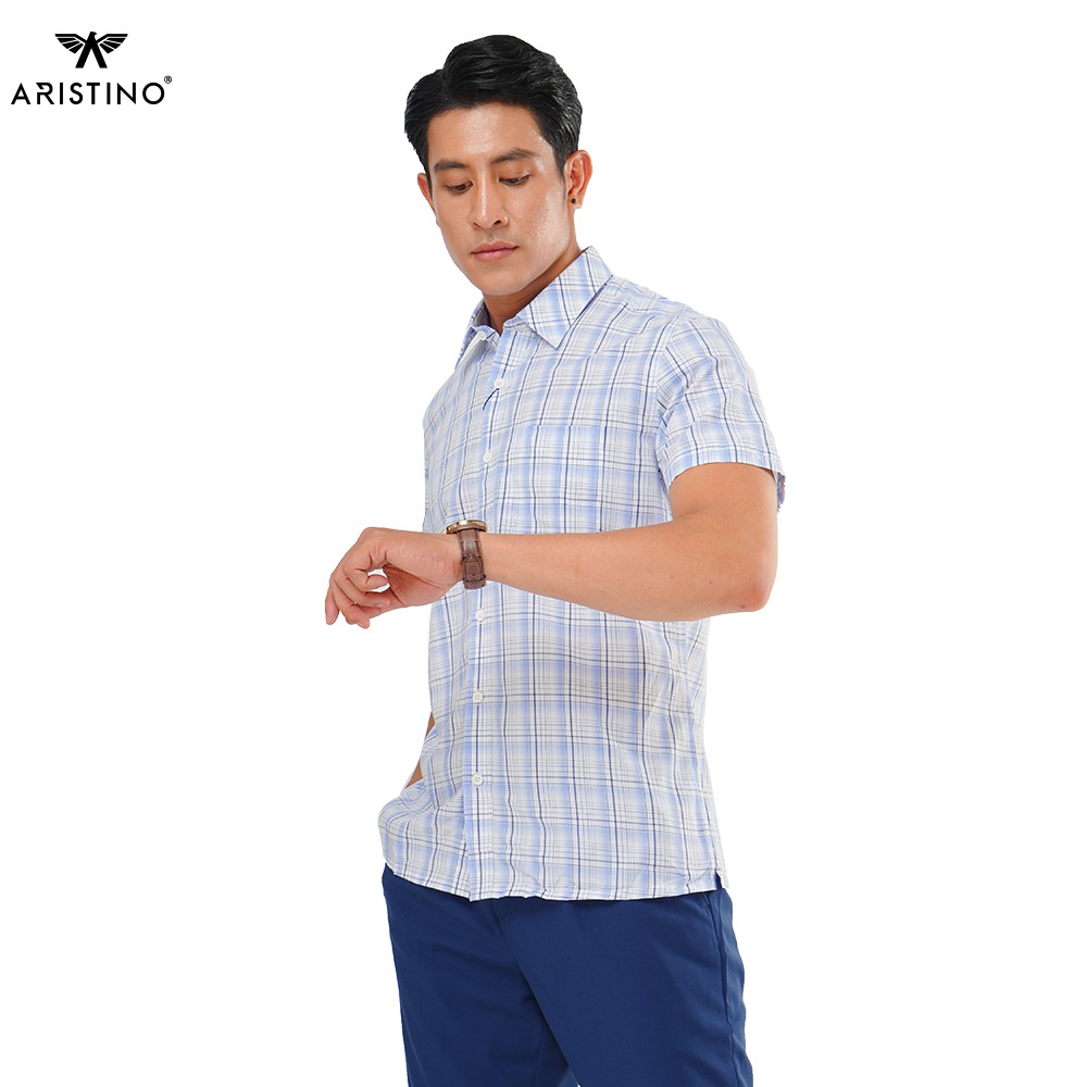 Áo Sơ Mi Nam Ngắn Tay Aristino ASS052S8