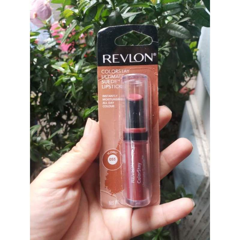 Son kem lâu phai Revlon Colorstay Ultimate Suede Lipstick ( màu 055 iconic)