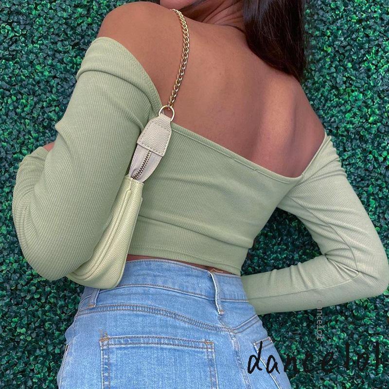 Áo Tay Dài Cổ Chữ V Màu Trơn 1O1 Cho Nữ