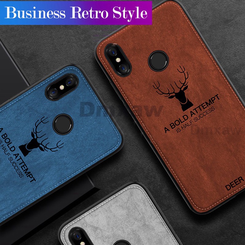 Bao Da Điện Thoại Mềm Họa Tiết Đầu Hươu Cho xiaomi mi 8 Ốp