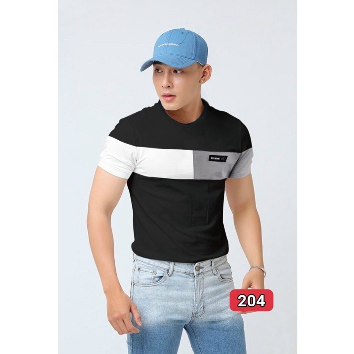 Áo Thun Nam đen Cổ Tròn in họa tiết Cao Cấp ( nhiều màu) Tay Ngắn, chất cotton mềm mại Lady-Hn Store88 204