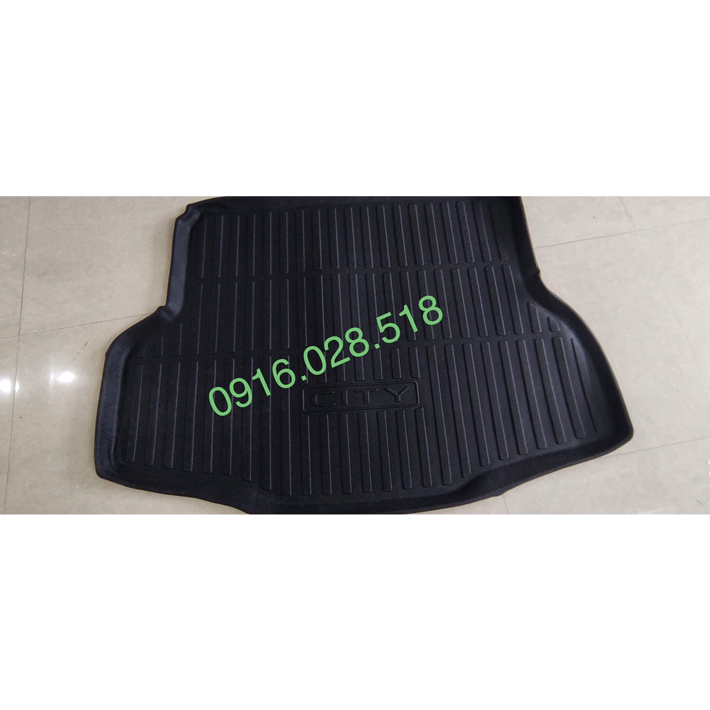 Thảm trải sàn cốp xe Honda City 2021 2022 Nhựa dẻo đúc khuân, chống thấm nước, chống ẩm mốc