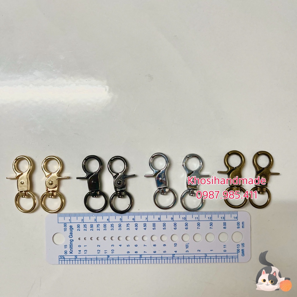 Móc Càng Cua Tròn Lớn Loại Tốt (1.5*4.5cm) (20k/cặp)