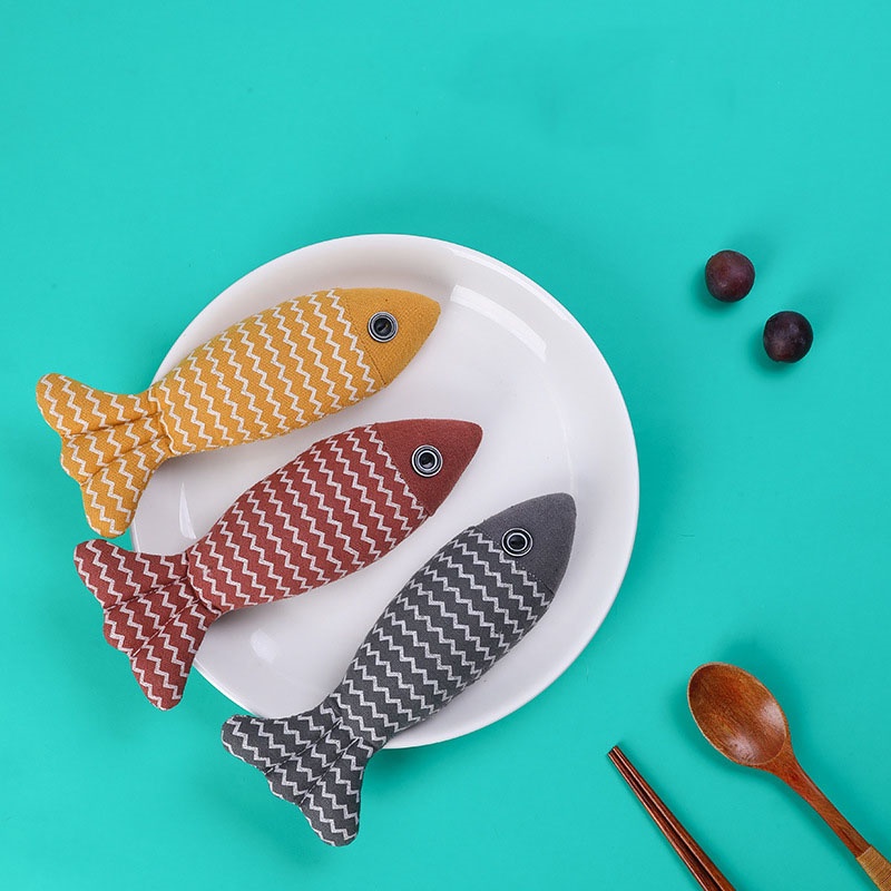 Gối ôm đồ chơi hình chú cá đáng yêu cho thú cưng