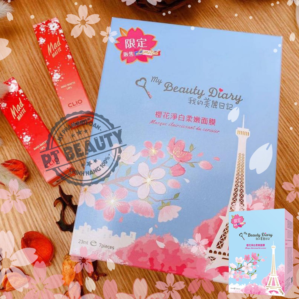 Mặt Nạ My Beauty Diary Hoa Đào Hôp 7 Miếng