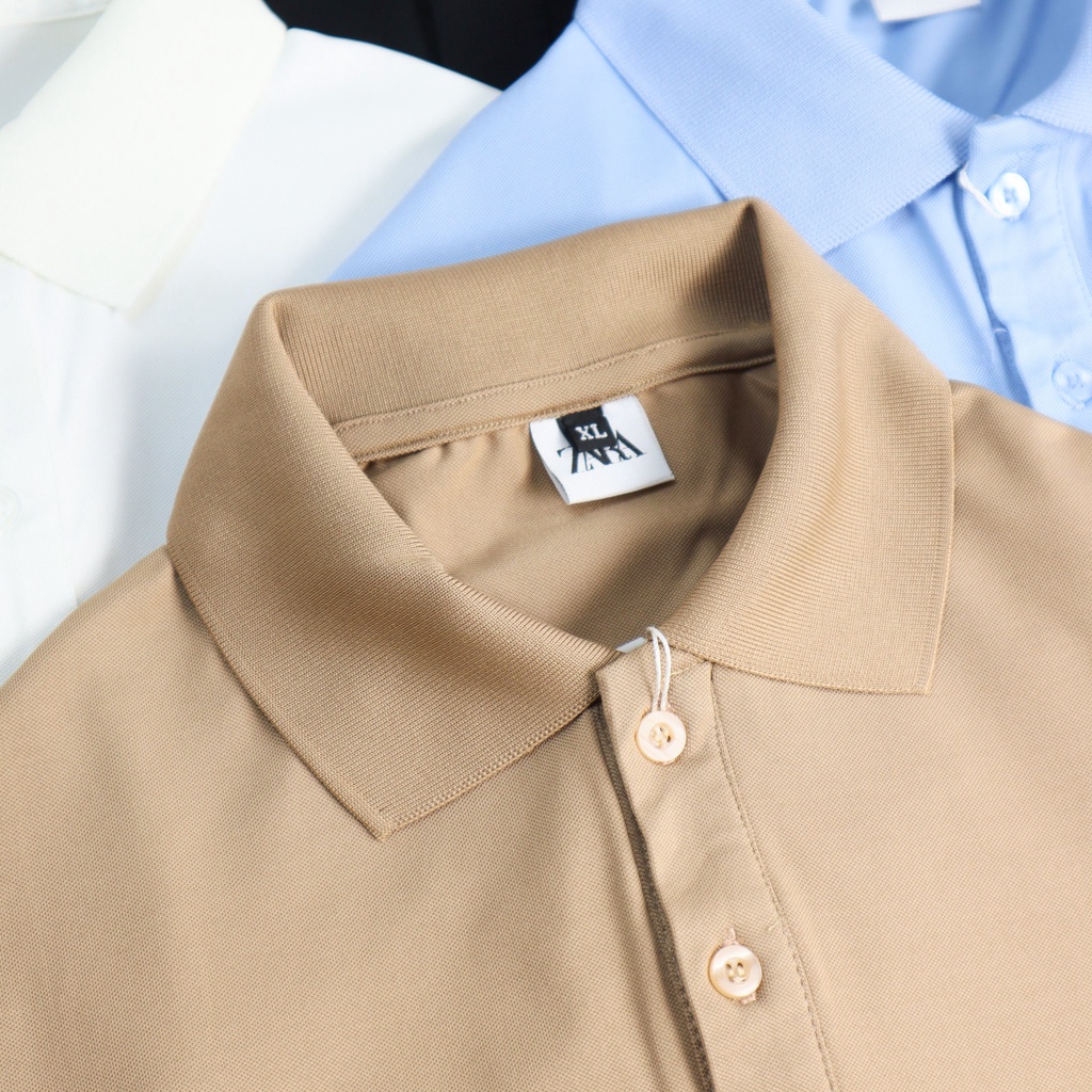 Áo polo nam form rộng co giãn cao cấp đẹp có cổ màu trắng,đen thời trang MURADFASHION APL16