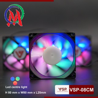 Fan Case V-08cm LED(8cm) - Bảo Hành 3 Tháng
