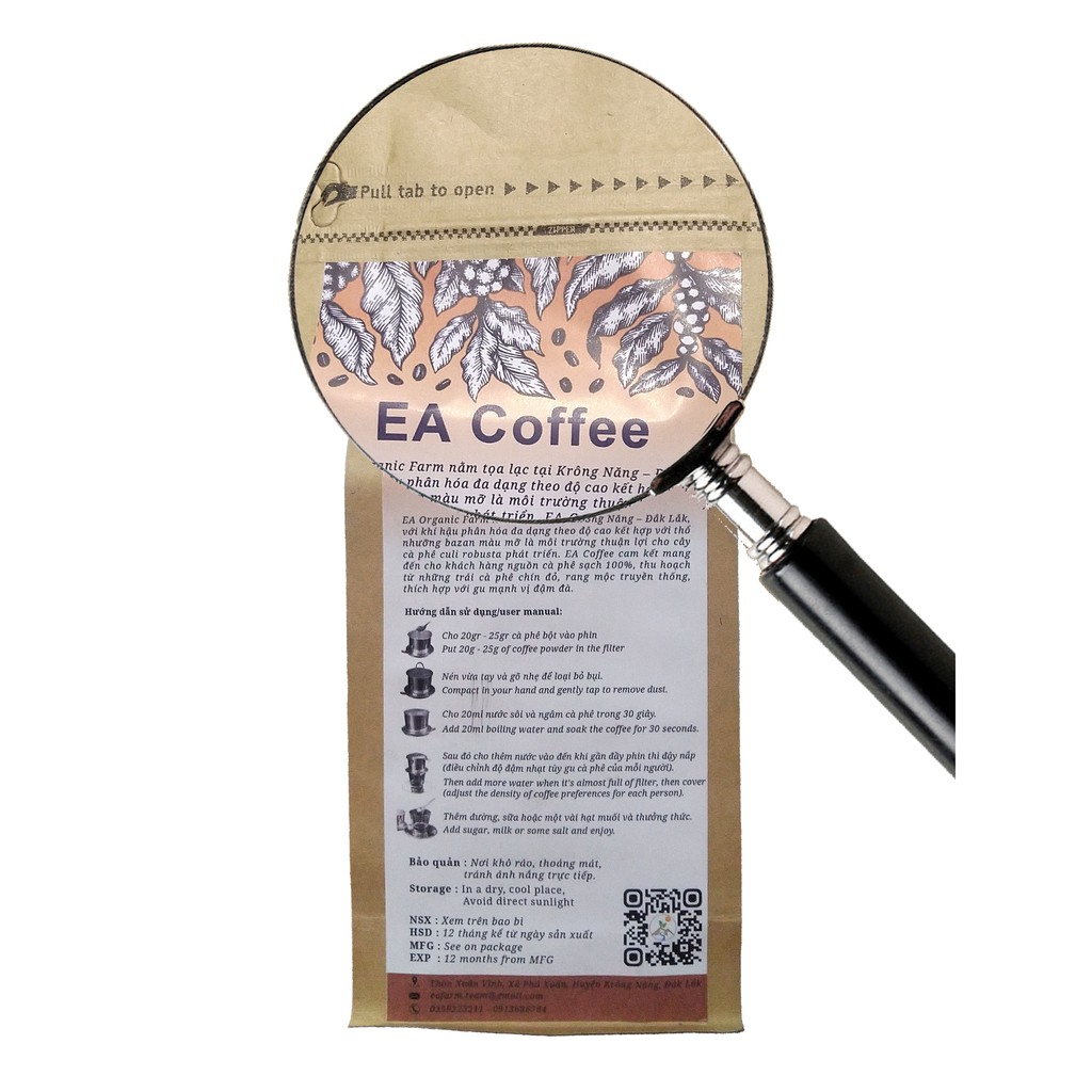 Cà Phê Robusta & Culi Mix 2 - Công thức rang xay đặc biệt - Nguyên chất - Vị đắng đậm, hương thơm quyến rũ