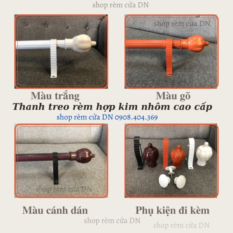 Thanh treo rèm cửa,hợp kim nhôm lõi 3 chấu cao cấp.