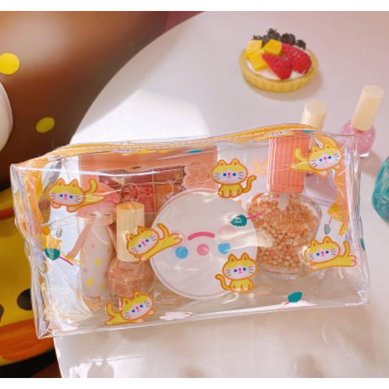 Túi đựng đồ lông xù Gấu Thỏ Milkjoy ăn kẹo - Milkjoy ôm gấu bông - Milkjoy lông dài