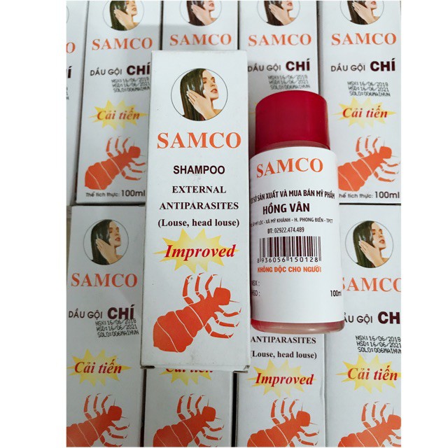 Dầu gội trị chí nấm ngứa da đầu Samco 100ml