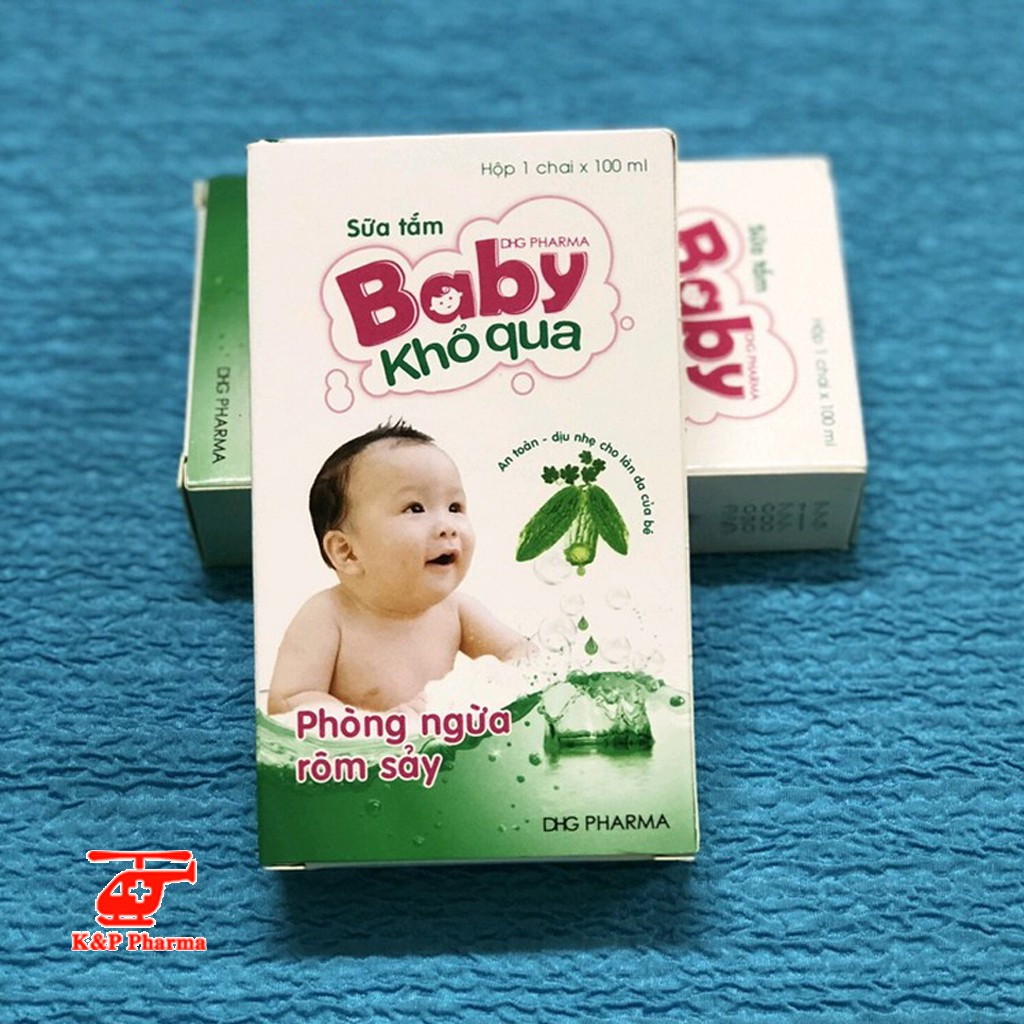✅ (CHÍNH HÃNG ) Sữa tắm Baby Khổ Qua – Giúp ngăn ngừa rôm sảy, diệt khuẩn, bệnh về da, giúp bé có làn da mát, mềm mại