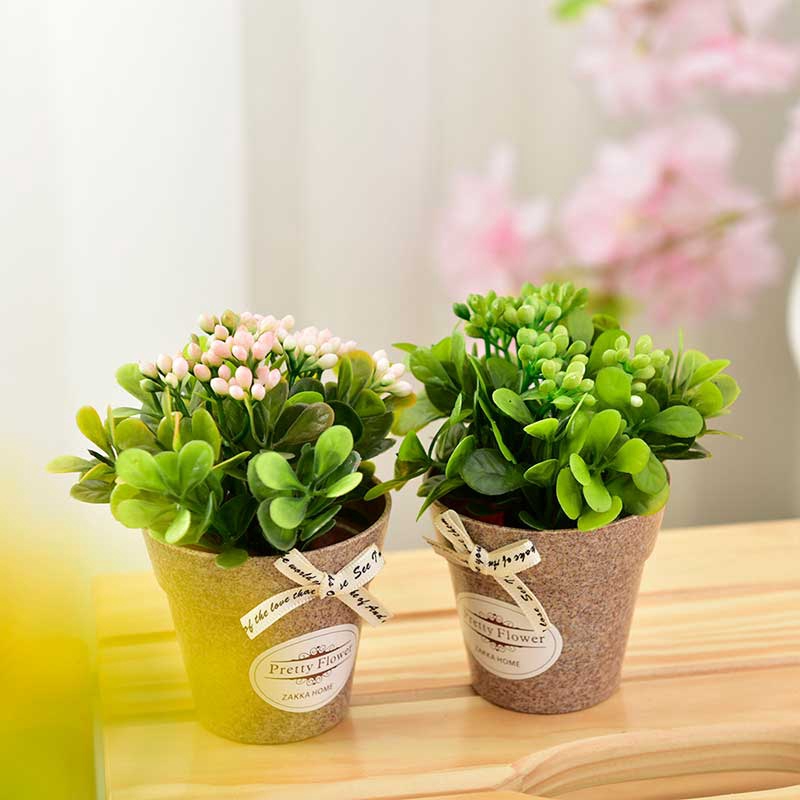 Mô hình cây giả trang trí nhà xinh xắn sinh động