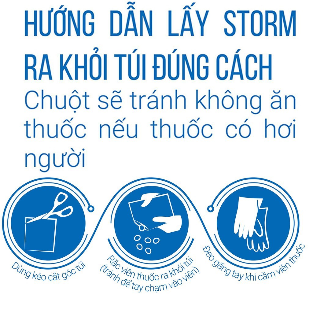 [Mã HC0505 giảm 8% đơn 250K] Diệt chuột Storm (1 gói gồm 20 viên)