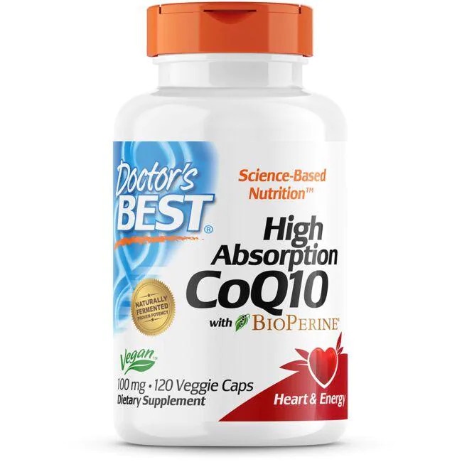 Doctor's Best  High Absorption CoQ10 with Bioperine -  Hỗ trợ huyết áp, tim mạch