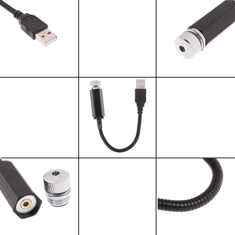 Đèn USB tạo hiệu ứng bầu trời đầy sao độc đáo trang trí nội thất xe hơi