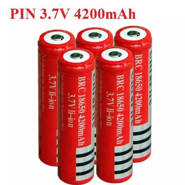 COMBO 5 Bộ sạc pin 3.7V 4200mAh Ultrafire 18650 Tự ngắt dùng cho đèn pin, quạt sạc,đèn laze, vvv cao cấp
