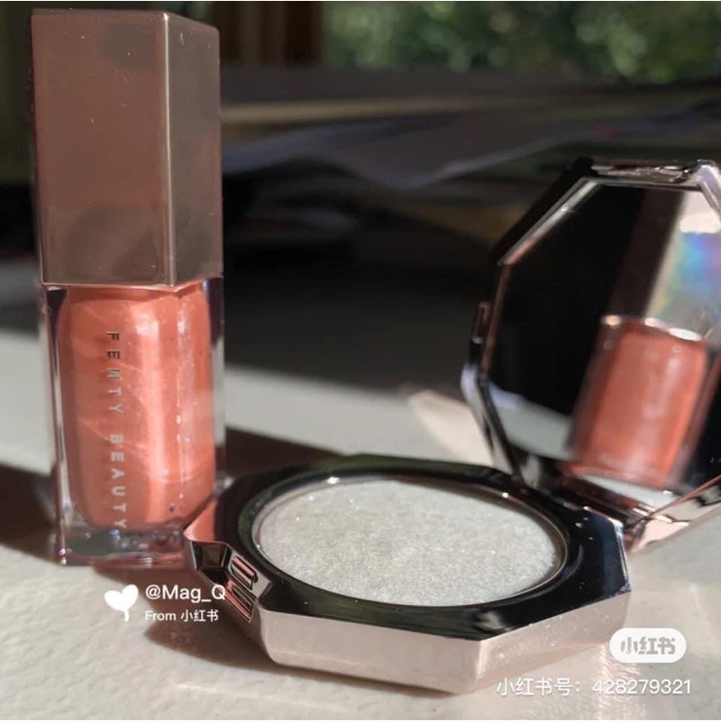 Set Hightlight Fenty và son bóng