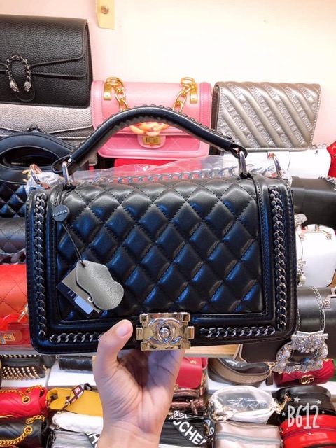 Túi Ô Trám Viền Xích Bạc ( Fullbox ) | BigBuy360 - bigbuy360.vn