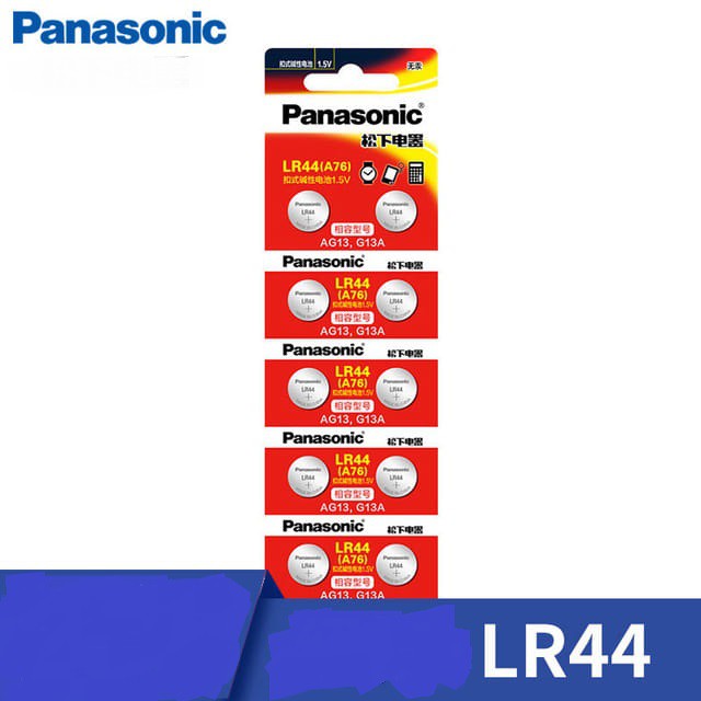 Vỉ 10 viên pin LR44 AG13 /LR41 Panasonic Chính Hãng