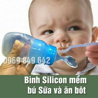 Bình thìa ăn dặm và bình sữa 2 in 1