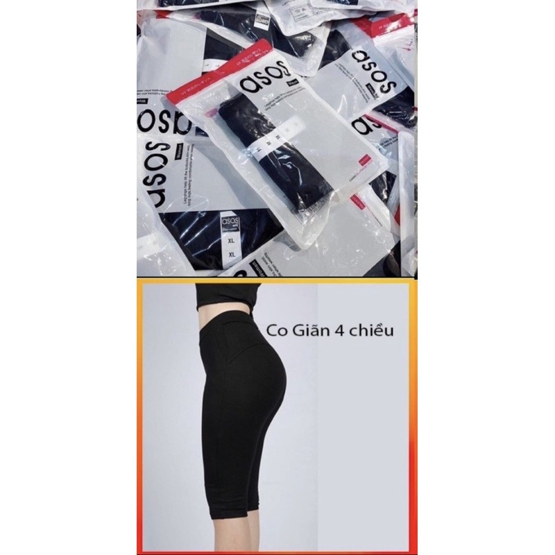 Quần Legging Ngố, Cạp Cao , Co Dãn Chất Cotton Đủ Size Đến 70kg | BigBuy360 - bigbuy360.vn