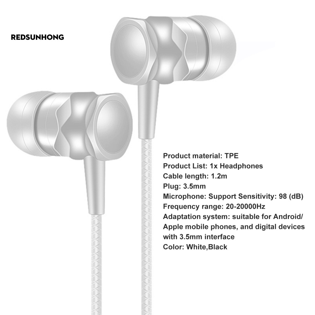 Tai Nghe Nhét Tai Jack 3.5mm Âm Thanh Nổi Thiết Kế Độc Đáo Thời Trang