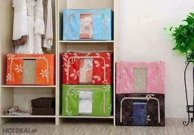 Túi đựng chăn màn có khung sắt siêu tiện dụng