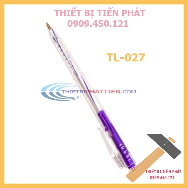 [CHÍNH HÃNG] Bút Bi Thiên Lộc TL-027 Full Màu Xanh, Đen, Đỏ, Tím Cao Cấp Đầu Bút 0.7mm Mực Tây Đức