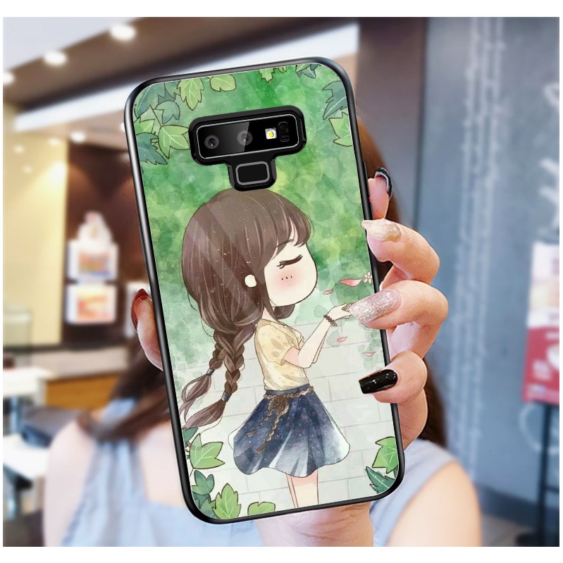 Ốp Lưng SAMSUNG NOTE 9 mặt kính cường lực cao cấp