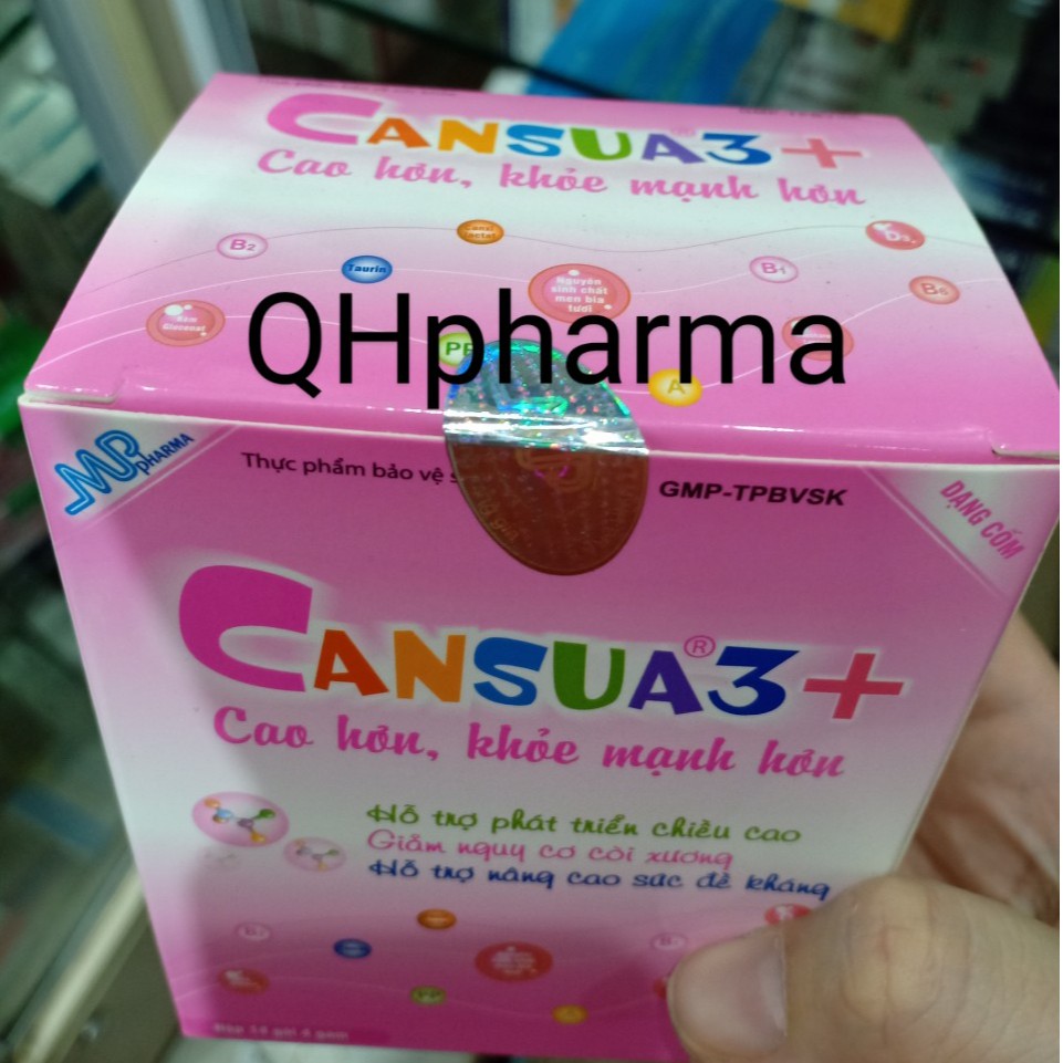 Cốm tăng chiều cao CANSUA3+ giúp bé phát triển toàn diện ( Cansua 3+ 14 gói)