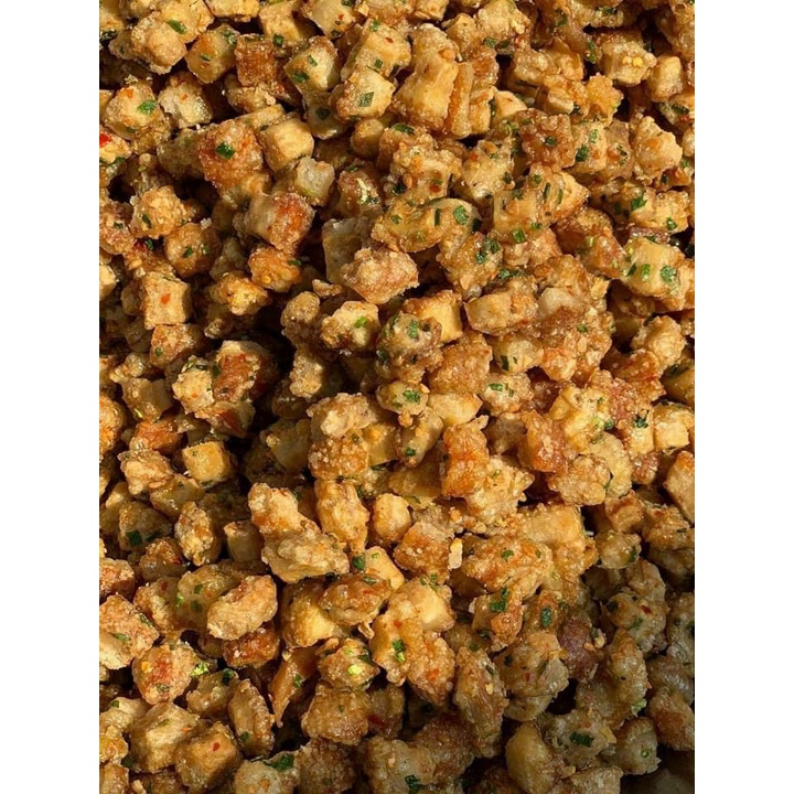 Tóp Mỡ Mắm Tỏi 250g Tóp Mỡ Chiên Mắm Đồ Ăn Vặt Kim Lê Food | BigBuy360 - bigbuy360.vn