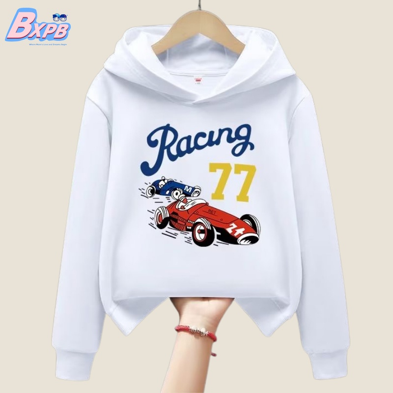 Áo hoodie BXPB dáng rộng thoải mái thời trang cho bé trai 3-15 tuổi