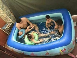 Bể bơi phao  2m1 kèm bơm điện
