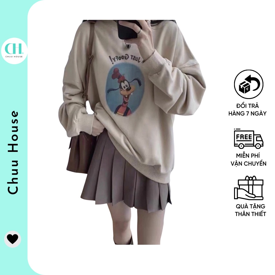 [Có Video + Ảnh Thật] Áo Sweater Nữ United Siêu Xinh Chất Nỉ Bông Mịn Ấm - Chuu House - CH0136