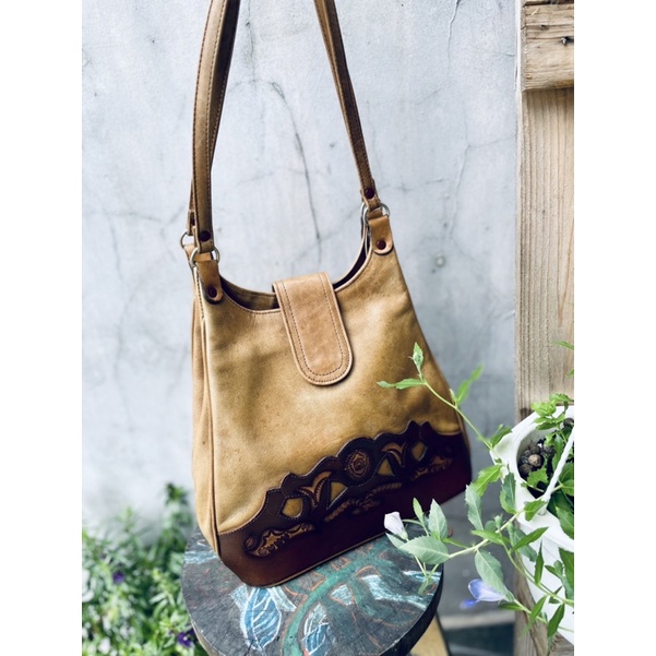 SALE- túi si đeo vai da thật