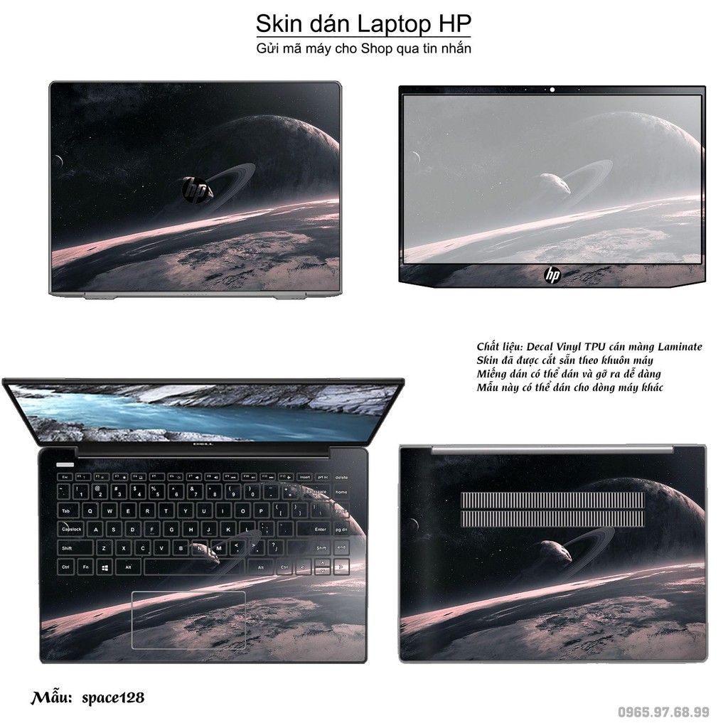 Skin dán Laptop HP in hình không gian nhiều mẫu 22 (inbox mã máy cho Shop)