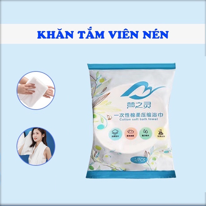 KHĂN TẮM Dạng Nén Du Lịch Mềm Mịn Kích Thước 70x140cm H215 | BigBuy360 - bigbuy360.vn