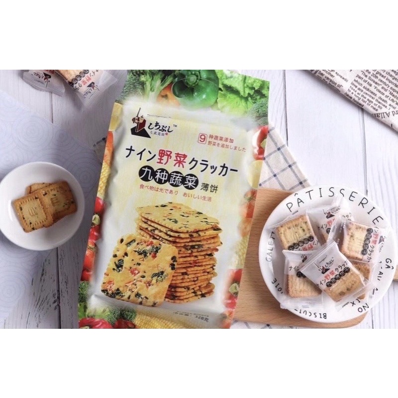 Bánh quy vị rau củ/gà hầm 328gr/gói
