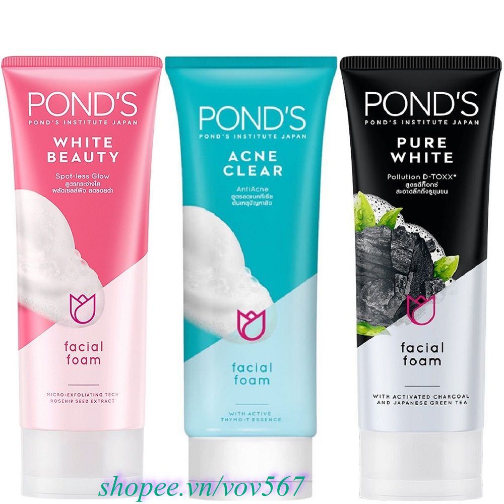 Sữa Rửa Mặt Trắng Hồng Rạng Rỡ Ponds 50g 100% Chính Hãng Vov567 Cung Cấp Và Bảo Trợ