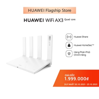 Bộ định tuyến HUAWEI WiFi AX3 Pro (CPU 4 nhân)