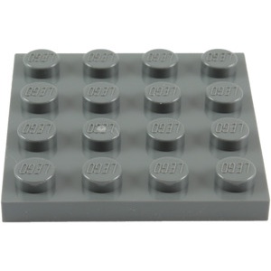 Gạch lẻ LEGO chính hãng Plate 4 x 4 (3031)