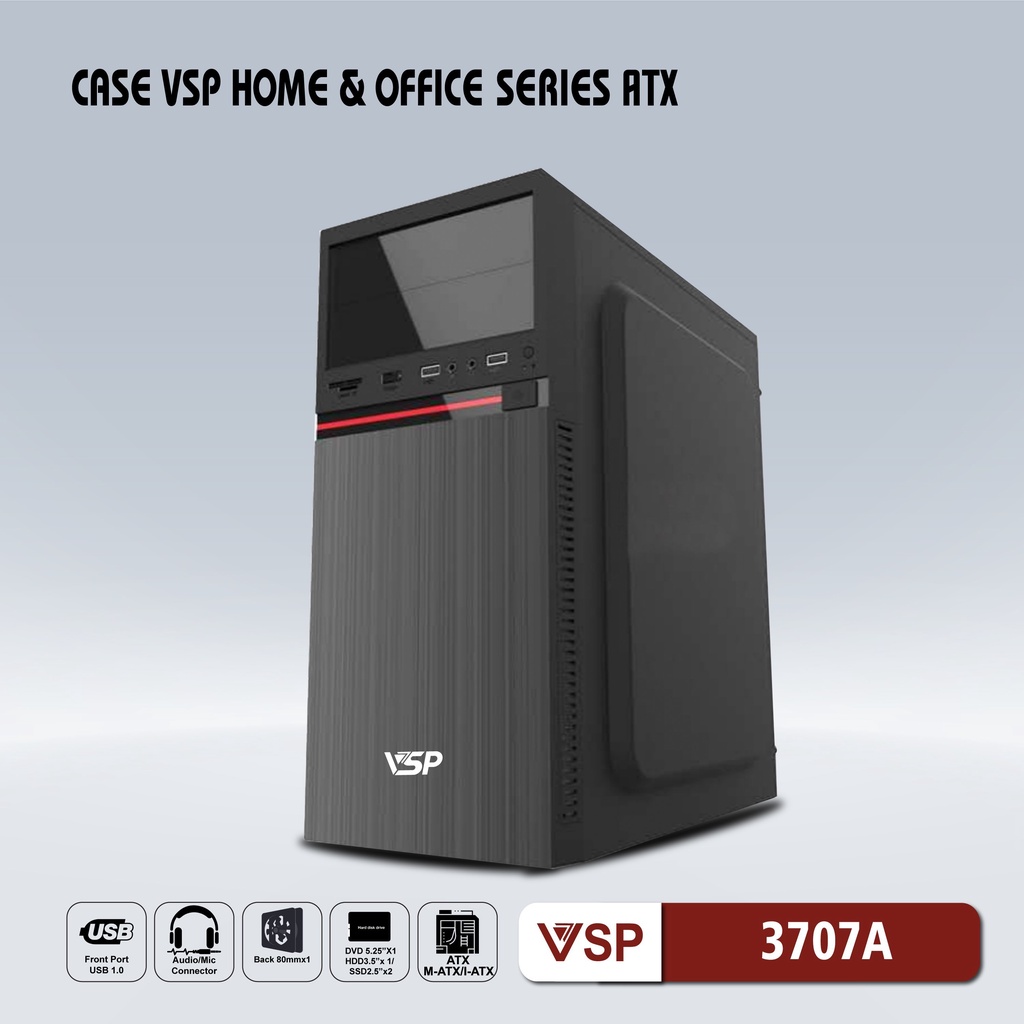 Case VSP 3706A - 3707A (Chuẩn ATX)