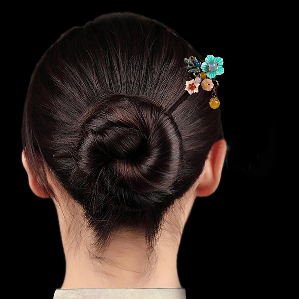 Trâm Cài Tóc Đính Hạt Tua Rua Phong Cách Vintage Cho Nữ